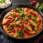 Rød Karri Wok - Kylling